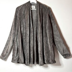 UGG Isla Fleece Cozy Robe Jacket Cardi XL Mink Color